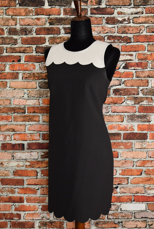 Black & White J.CREW 60's Inspired Mod Shift Dress - 4
