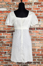 New w/ Tags MODCLOTH White I Wanna Be Adored Babydoll Dress