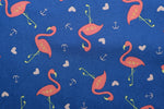 NWT - UNIQUE VINTAGE X MAGNOLIA PLACE Blue & Pink Flamingo Print Sally Swing Skirt