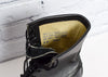 Vintage Black 1987 ADDISON SHOE COMP. 9 Hole Military Combat Boots - 8 W