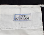 Vintage Black LEVI'S Action Slacks Dress Pants - 36 X 39