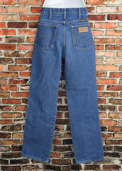 Vintage 80's Blue WRANGLER Black Tab High Waisted Bootcut Denim Jeans