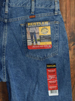 NWT - Blue RUSTLER Regular Fit Straight Leg Jeans - 38 X 29