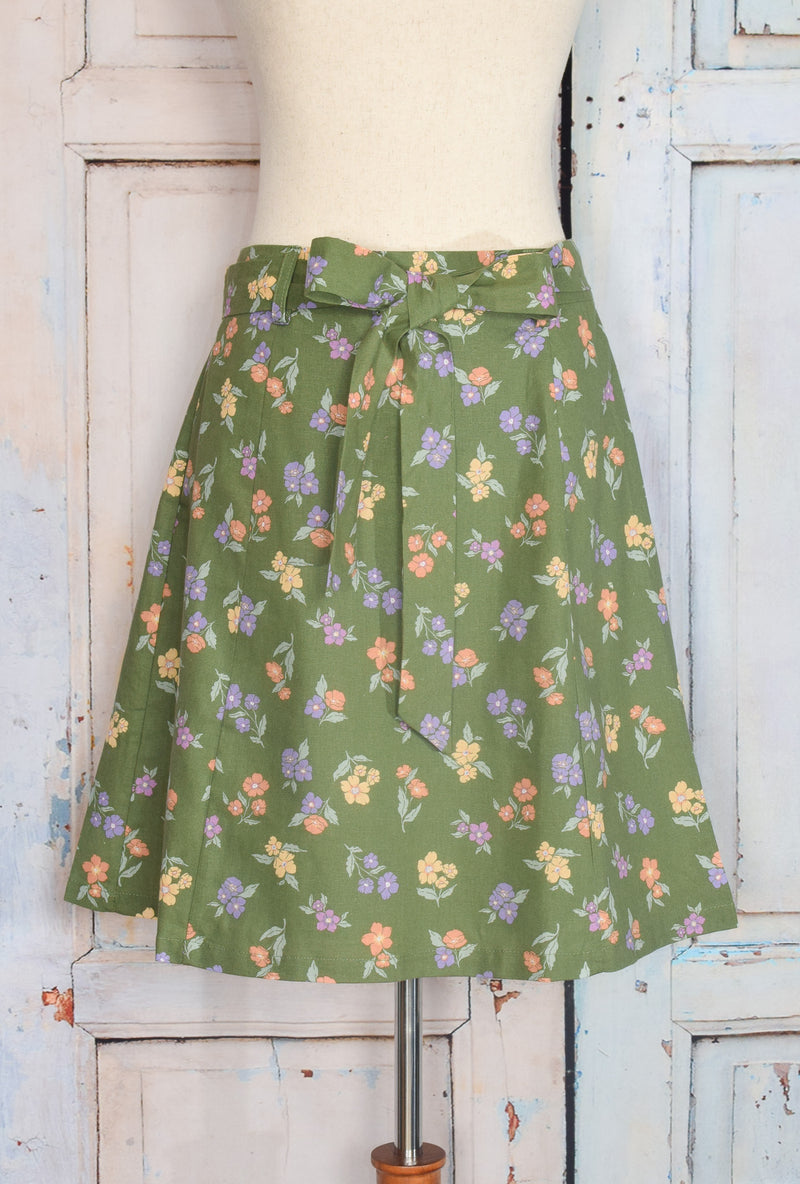 New w/ Tags MODCLOTH X PRINCESS HIGHWAY Green Raining Garlands Mini Skirt