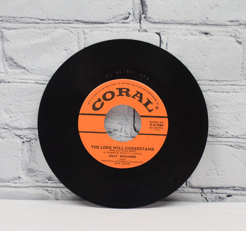 Coral Records 1957 - Billy Williams "Got a Date with an Angel / The Lord will Understand" - 45 RPM 7" Record