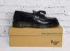 Black DR. MARTENS "Adrian" Smooth Leather Tassel Loafers - New In Box - US 11