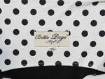 Black & White BETTIE PAGE by TATYANA Polka-Dot A-Line Dress - 3XL