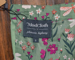 New w/ Tags MODCLOTH X PRINCESS HIGHWAY Green Floral Tie-Waist Midi Skirt - 8 (AU)