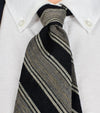 Vintage Arturo Phillipe Grey & Blue Diagonally Striped Necktie