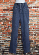 Vintage 80's Blue Striped ROPER High Waisted Pocketless Back Jeans