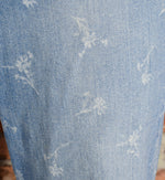 Blue Light Wash Floral Printed GAP DENIM Jeans - 14/32