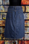 Blue Denim GAP JEANS Midi Skirt w/ Front Slit - 6
