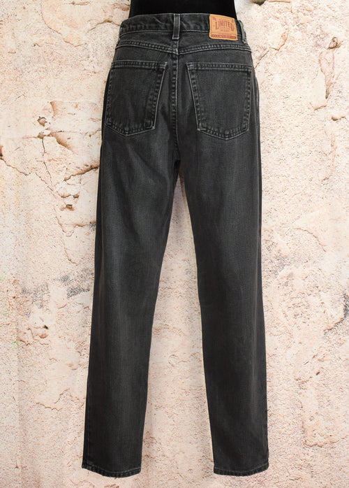 Vintage 90's Black LIMITED JEANS Slim Low-Rise Jeans - 10R