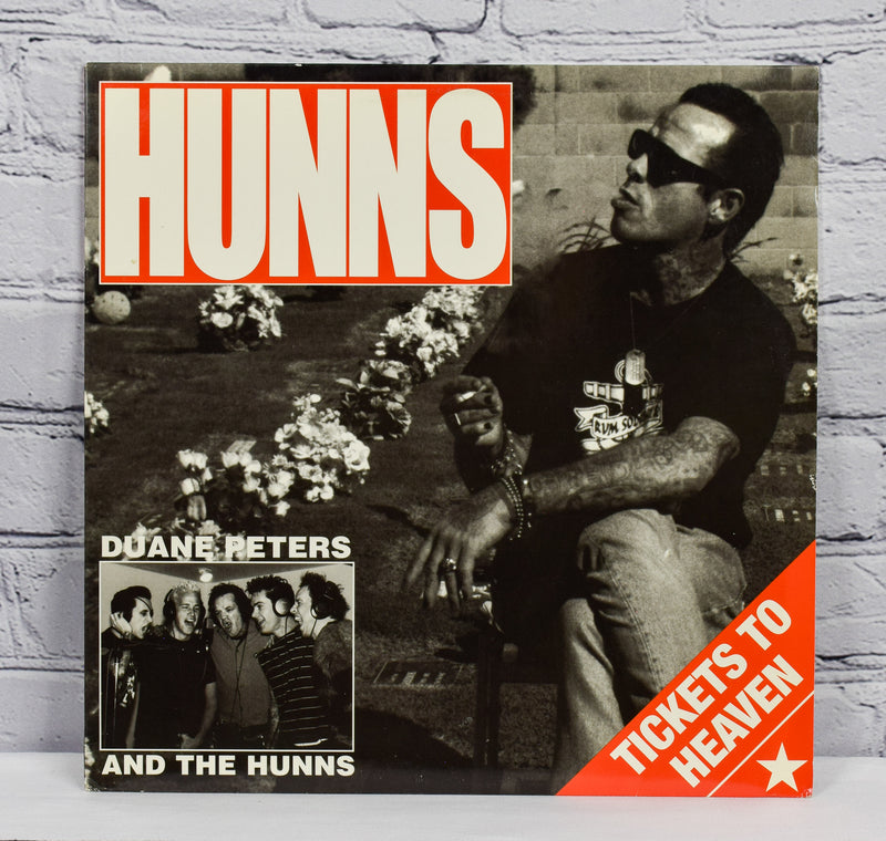 2001 Disaster Records - Duane Peters and the Hunns "Tickets to Heaven" Translucent Red - 12" LP Record