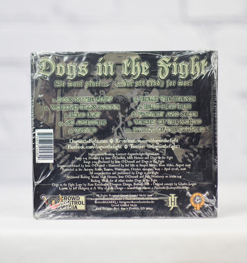 NEW/SEALED 2016 Crowd Control Media - Dogs in the Fight "We Want Peace... ...But are Ready for War!" Digipak CD
