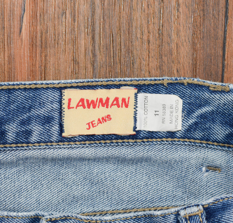 Women's Vintage 90s Lawman Jeans Light Wash High Rise Tapered Denim Jeans - 11