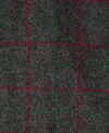 Vintage 80s/90s Grayish Green & Red Check CODET Wool Hunting Pants - 38 X 31