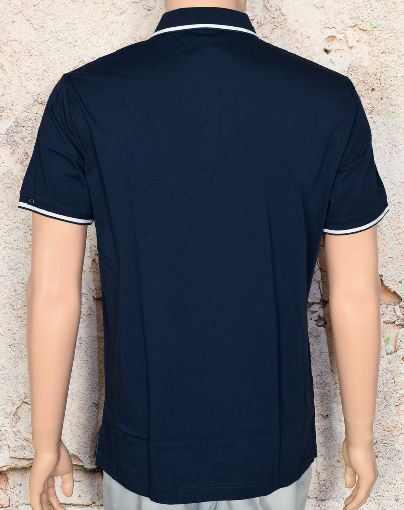 New w/ Tags ORIGINAL PENGUIN Dark Sapphire Contrast Tipping Polo - L