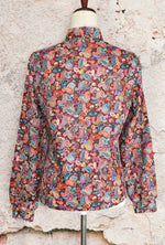Vintage 70's Multicolor Paisley LADY ARROW Polyester Long Sleeve Button Up Shirt