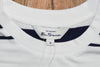 New w/ Tags BEN SHERMAN Bright White Textured Stripe Crew T-Shirt