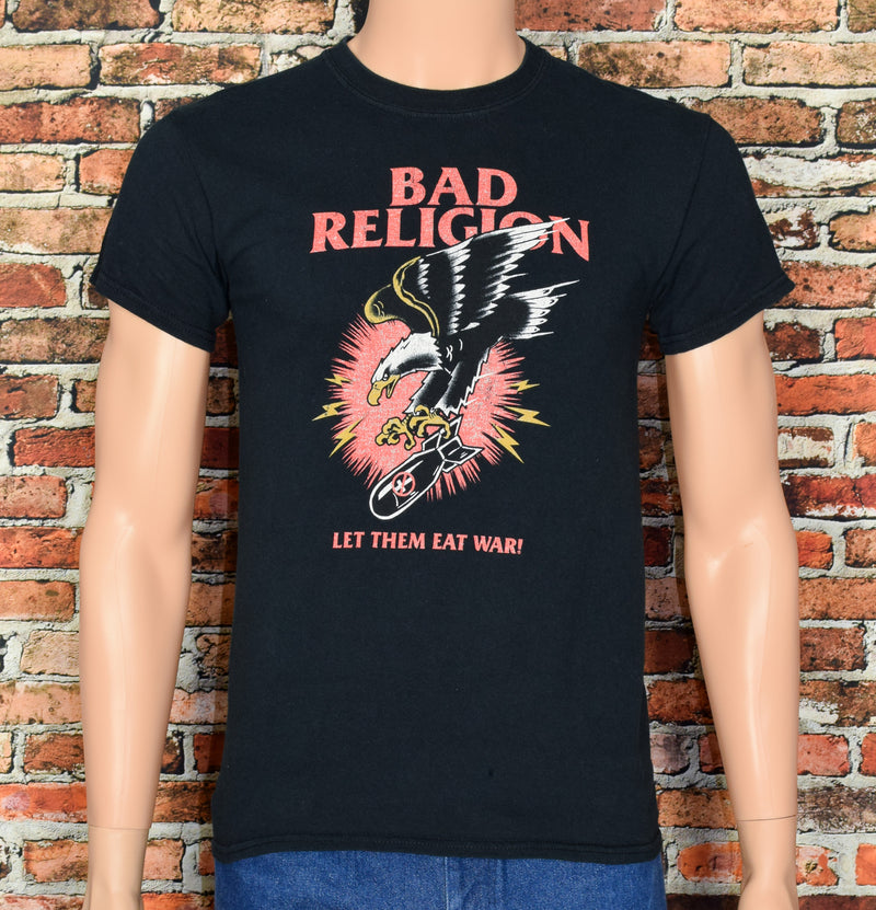 Black BAD RELIGION "Let Them Eat War" Eagle Short Sleeve T-Shirt
