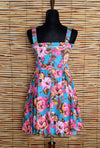 Pink/Turquoise Floral BEACH BASH! By ART & TATYANA Pinup Rockabilly Dress - S