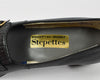 Vintage Black 80 STEPETTES "Foot-So-Port" Kiltie Buckle Pump Heels - 9 2A/B