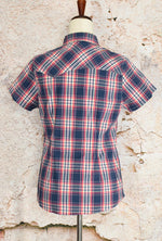 Pink & Black Plaid DICKIES Short Sleeve Button Up Shirt - M