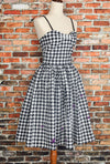 New w/ Tags UNIQUE VINTAGE Black Houndstooth & Purple Spiders Darcy Swing Dress