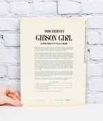 1985 Gibson Girl - Tom Tierney - Paper Dolls Paperback Book