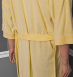 Men's Vintage Michael Paige Yellow Terry Cloth Bath Robe - One Size