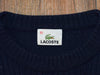 Dark Blue LaCOSTE Pullover Sweater w/ Shoulder Patches