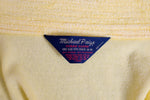 Men's Vintage Michael Paige Yellow Terry Cloth Bath Robe - One Size