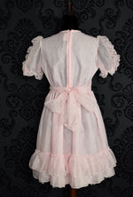 Girl's Vintage Merry Girl Party Dress Pink Ruffle Dress - 16.5