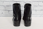 Vintage Black 70s The FLORSHEIM SHOE Leather Ankle Beatle Boots - 7-1/2 D