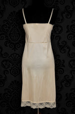 Vintage 50s/60s Light Brown Nylon Lingerie Slip Dress