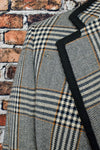Vintage Black & White Plaid ROMAN STYLE by BRIONI Suit Jacket Sports Coat - 46/56