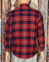 Vintage 80's Red Plaid NORTHWEST TERRITORY Heavy Flannel Long Sleeve Button Up Shirt - M