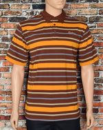 Brown/ Orange Striped OSIRIS SHOES Skate Polo - XL