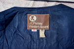 Vintage 70's Blue Denim JCPENNY "Western Apparel" Vest - 42L