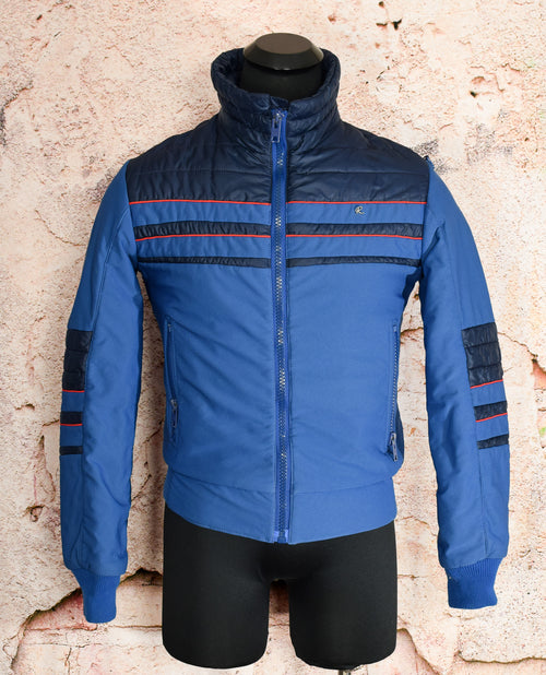 Vintage 80s Dark Blue & Black ROFFE SKIWEAR Puffer Ski Coat