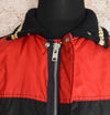 Vintage Black & Red SNOW-SHIELD by SAMCO Coat w/ Detachable Hood