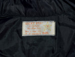 Vintage 80's Black LUCKY STAR Chinese Cheongsam Qipao Black Jacket - XL