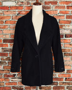 Vintage 80's Black PAVILLION PETITE Pure Wool Coat