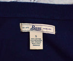 Dark Blue BASS Cardigan Sweater - S