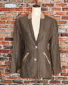 Rare - Vintage Brown LONGHORN by NIVER WESTERN WEAR Sports Coat - Small