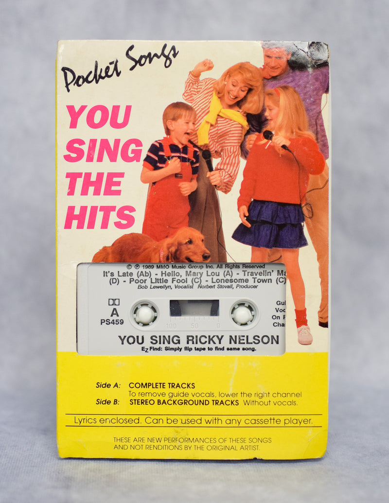 1989 Pocket Songs: You Sing the Hits - You Sing Ricky Nelson - Karaoke Tape Cassette