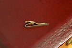 Vintage Gold Tone Dotted Embossed Tie Bar Clip