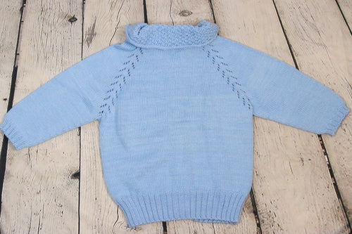 Vintage Girl's Light Blue Cardigan Sweater