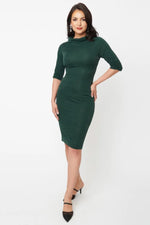 New w/ Tags Unique Vintage Green Sparkle Cassidy Wiggle Dress